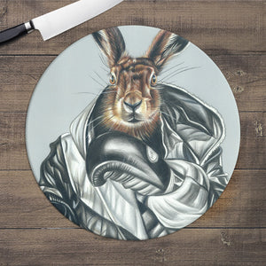 BOXING HARE - GLASS WORKTOP