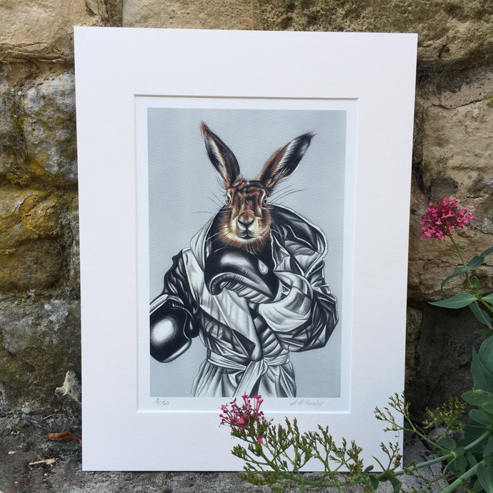 BOXING HARE Limited Edition Print